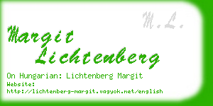 margit lichtenberg business card
